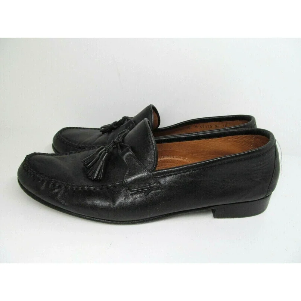Allen Edmonds Urbino Mens Black Leather Tassel Loafers Size US 10 B